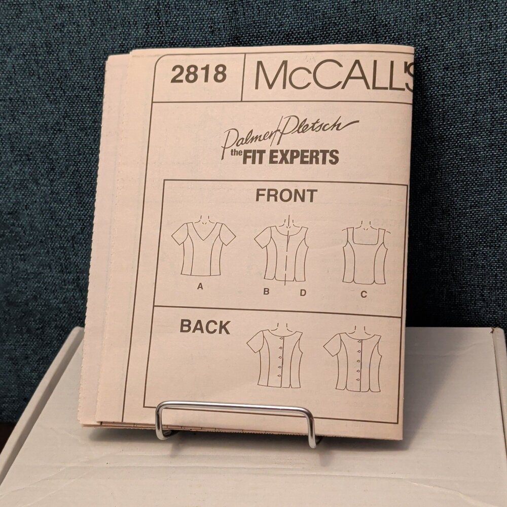 McCall’s 2818 Sewing Pattern Misses Tops Learn To Fit A Full Bust Sz 10-14 Uncut - Picture 12 of 16